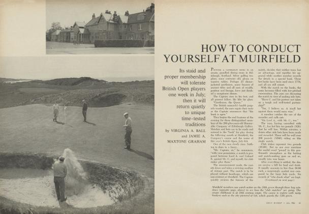 HOW TO CONDUCT YOURSELF AT MUIRFIELD