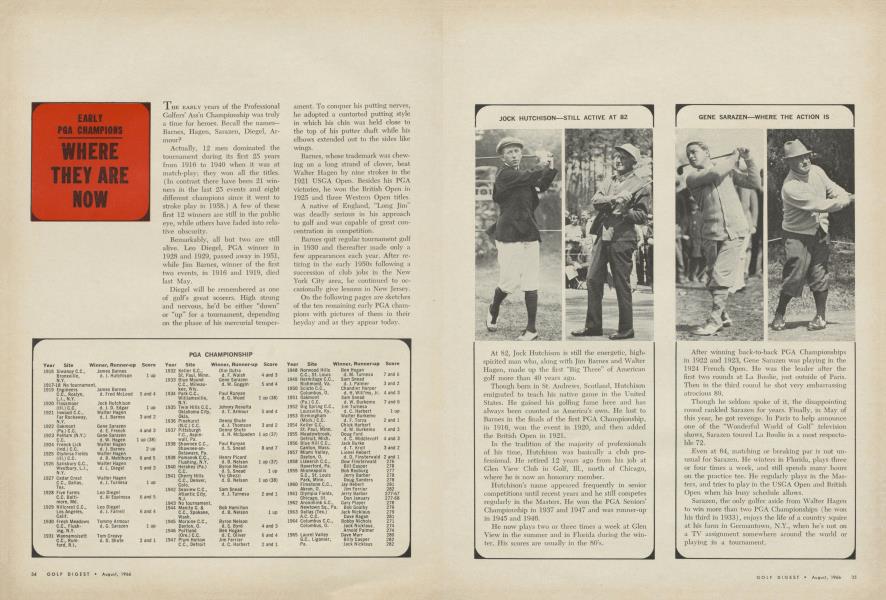 EARLY PGA CHAMPIONS WHERE THEY ARE NOW