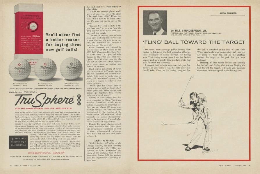 ‘FLING’ BALL TOWARD THE TARGET