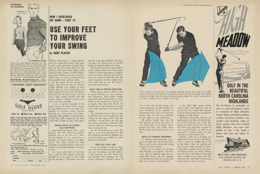 USE YOUR FEET TO IMPROVE YOUR SWING