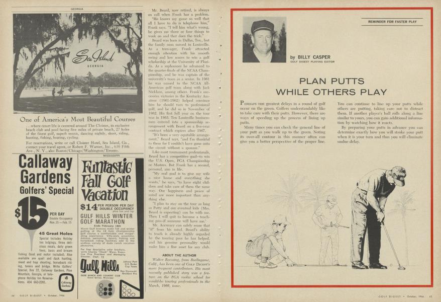 PLAN PUTTS WHILE OTHERS PLAY