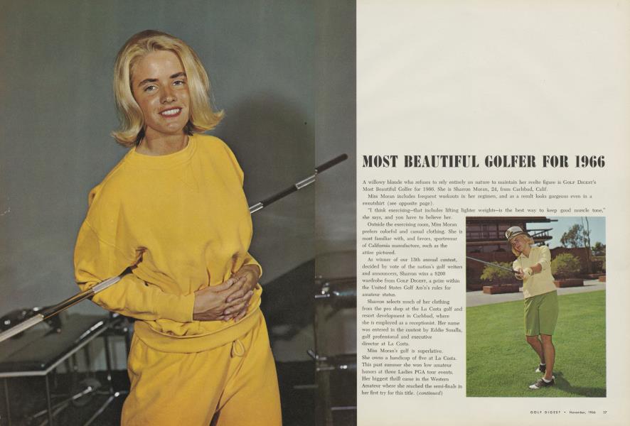 MOST BEAUTIFUL GOLFER FOR 1966