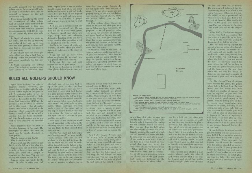 RULES ALL GOLFERS SHOULD KNOW