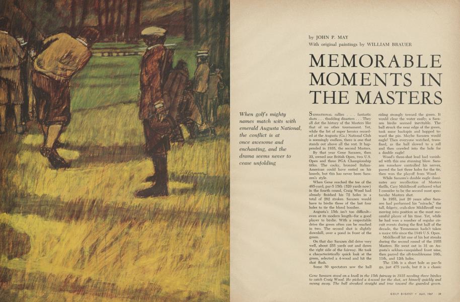 MEMORABLE MOMENTS IN THE MASTERS