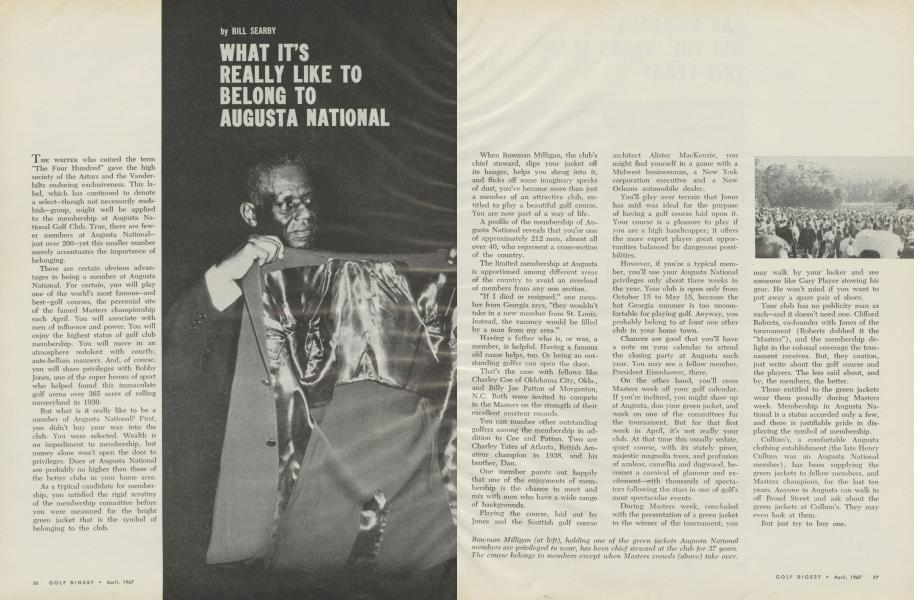 WHAT IT'S REALLY LIKE TO BELONG TO AUGUSTA NATIONAL