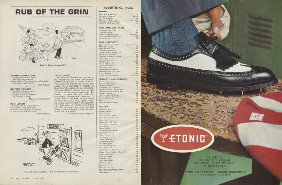 ETONIC GOLF SHOES | Golf Digest | APRIL 1967