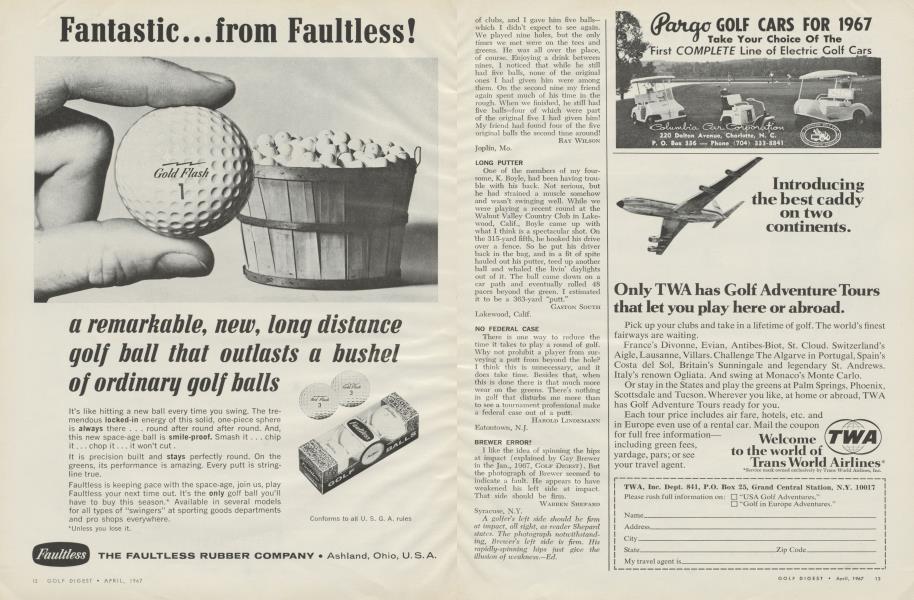 THE FAULTLESS RUBBER COMPANY--GOLD FLASH GOLF BALLS