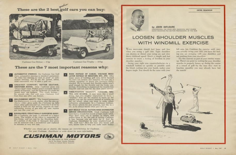 LOOSEN SHOULDER MUSCLES WITH WINDMILL EXERCISE