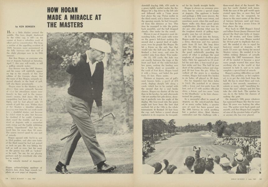 HOW HOGAN MADE A MIRACLE AT THE MASTERS