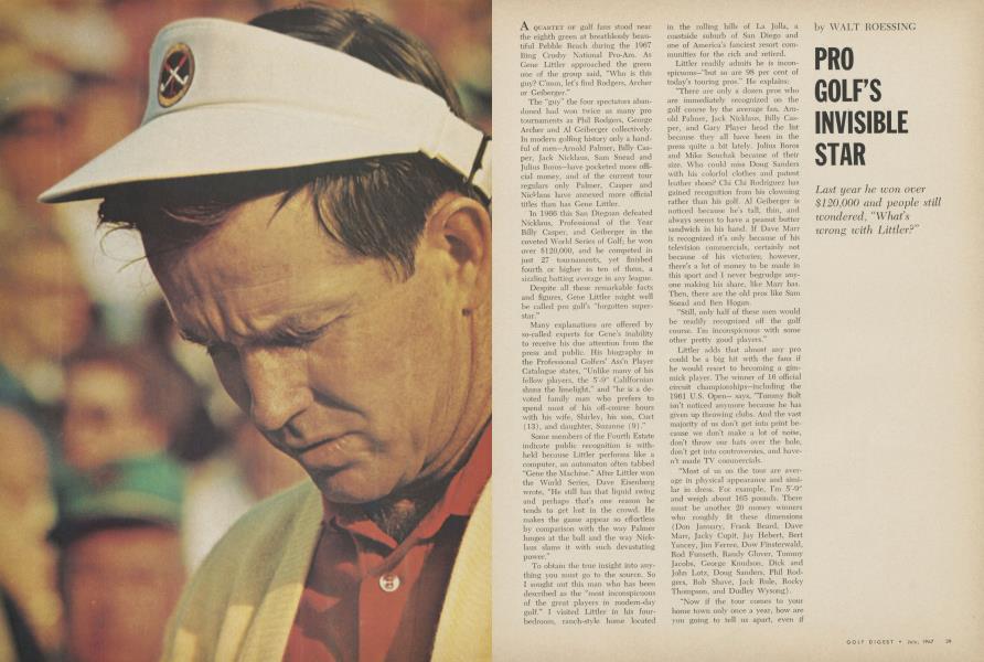 PRO GOLF’S INVISIBLE STAR
