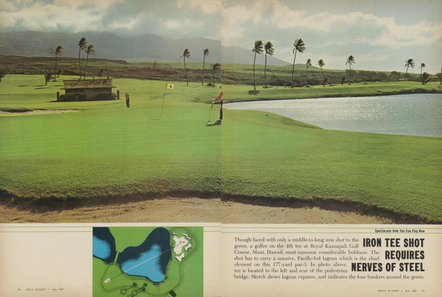 IRON TEE SHOT REQUIRES NERVES OF STEEL
