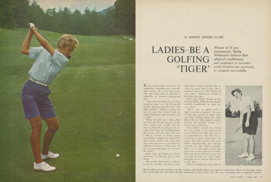 LADIES-BE A GOLFING ‘TIGER’