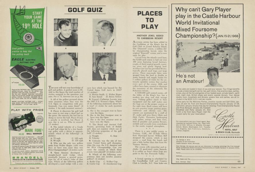 GOLF QUIZ