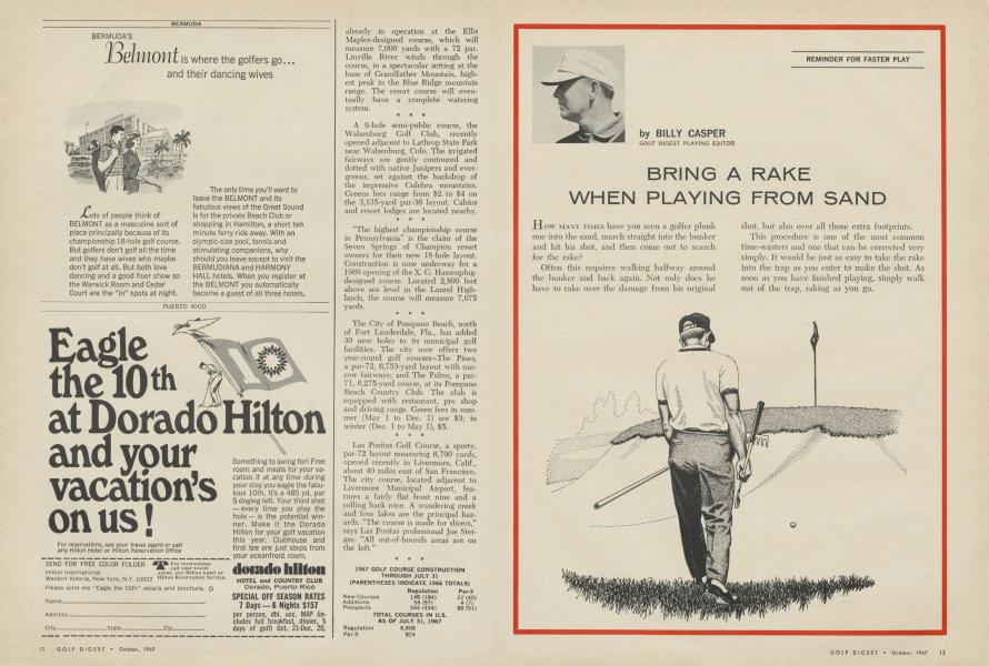 BRING A RAKE WHEN PLAYING FROM SAND
