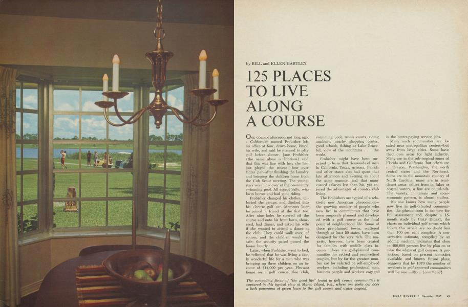 125 PLACES TO LIVE ALONG A COURSE