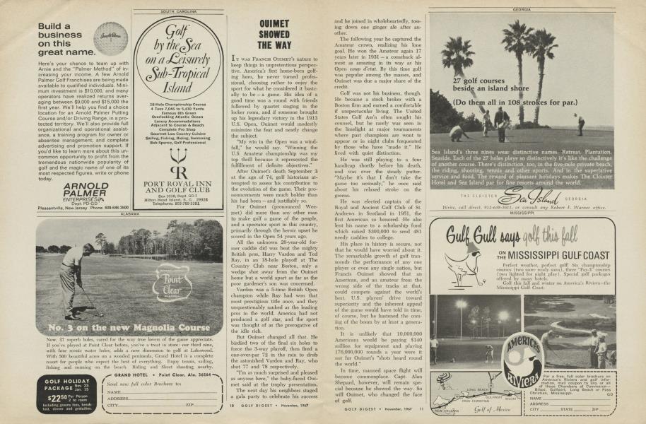 OUIMET SHOWED THE WAY