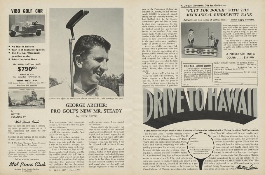 GEORGE ARCHER: PRO GOLF'S NEW MR. STEADY