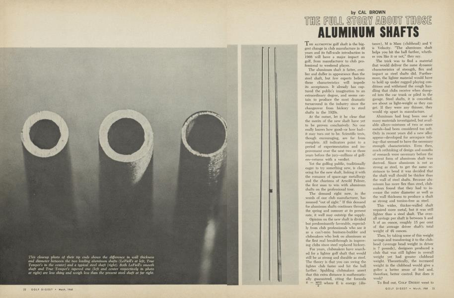 THE FULL STORY ABOUT THOSE ALUMINUM SHAFTS