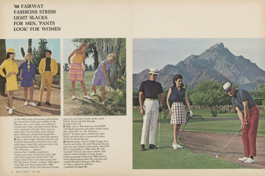 ’68 FAIRWAY FASHIONS STRESS LIGHT SLACKS FOR MEN, ‘PANTS LOOK’ FOR WOMEN
