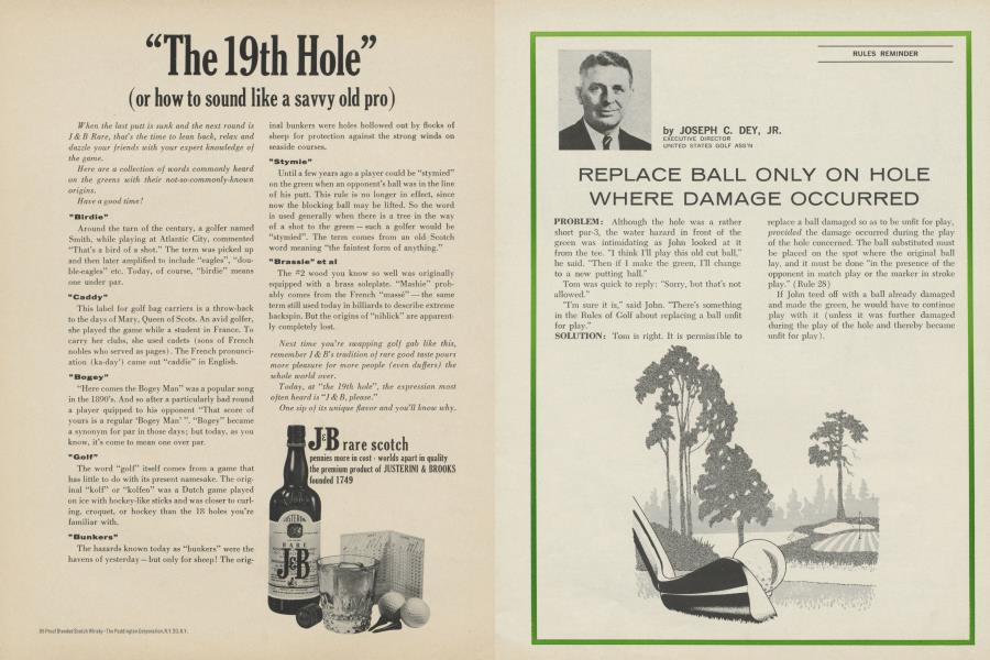 REPLACE BALL ONLY ON HOLE WHERE DAMAGE OCCURRED