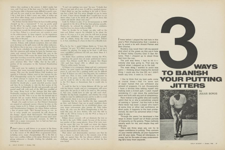 3 WAYS TO BANISH YOUR PUTTING JITTERS