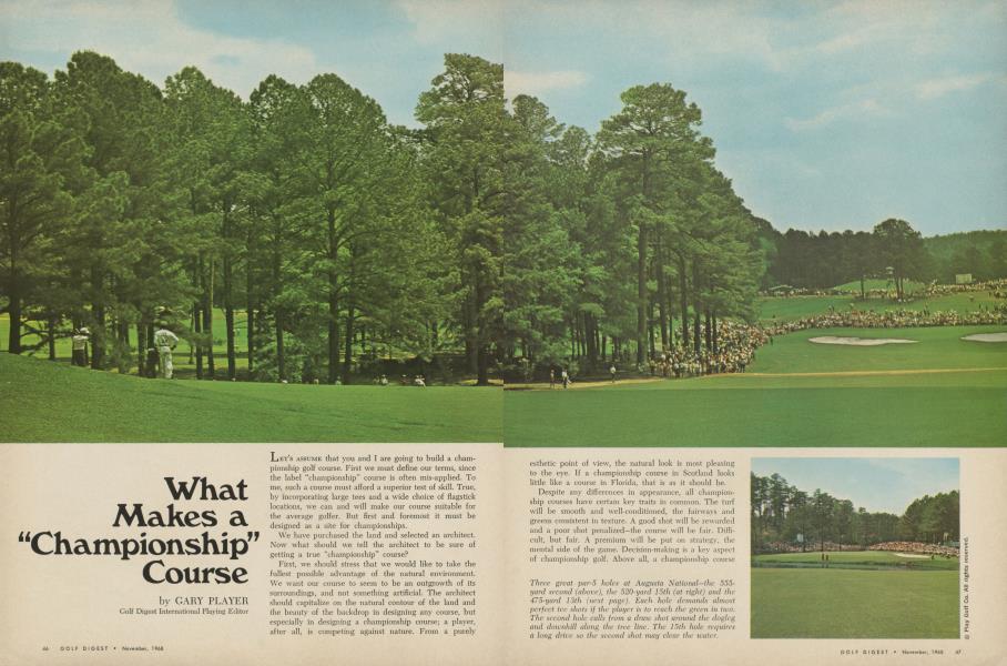 What Makes a “Championship” Course