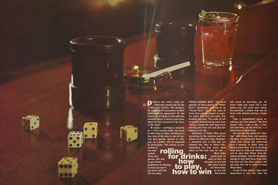 Rolling for drinks: how to play, how to win