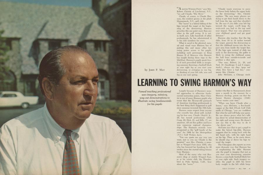 LEARNING TO SWING HARMON'S WAY