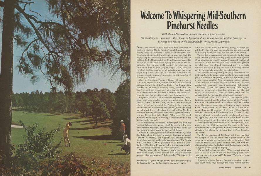 Welcome To Whispering Mid-Southern Pinehurst Needles