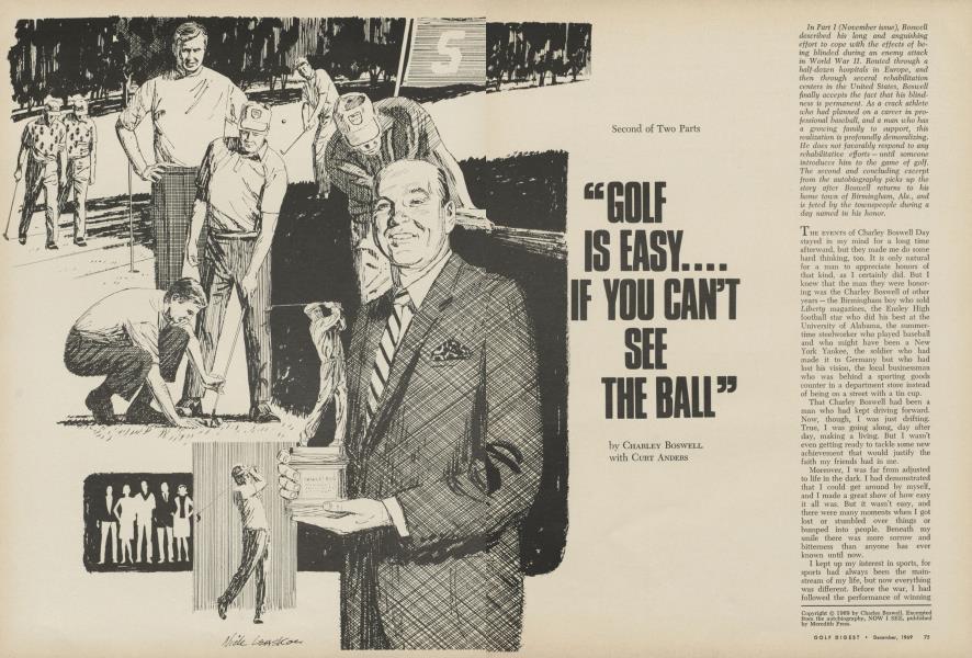 Golf is easy... if you can't see the ball