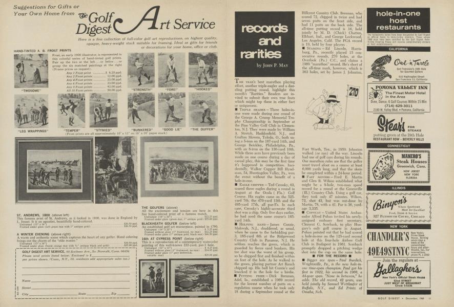 Records and rarities