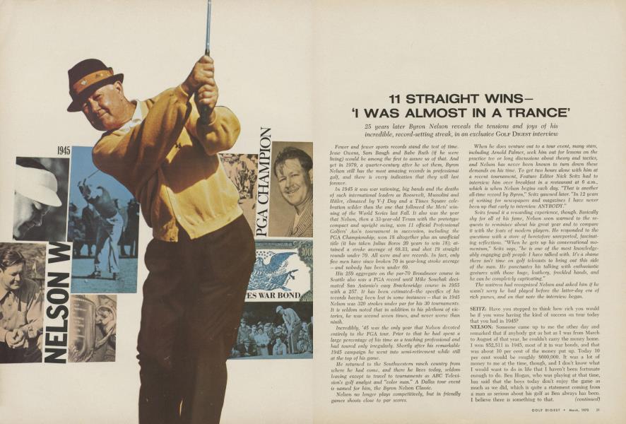 11 straight wins— 'I was almost in a trance'
