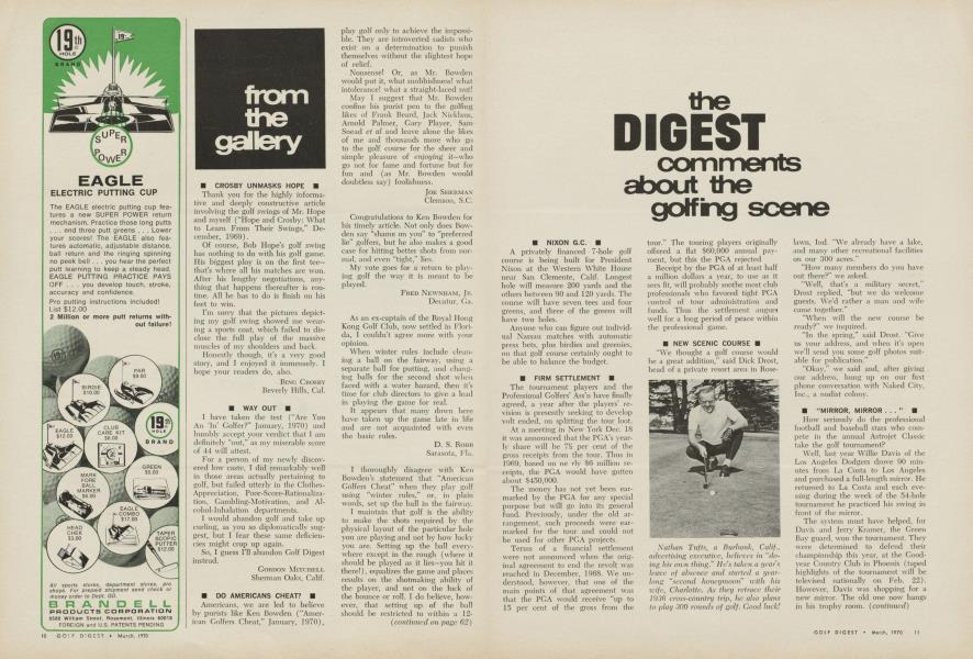 The Digest: Comments about the golfing scene