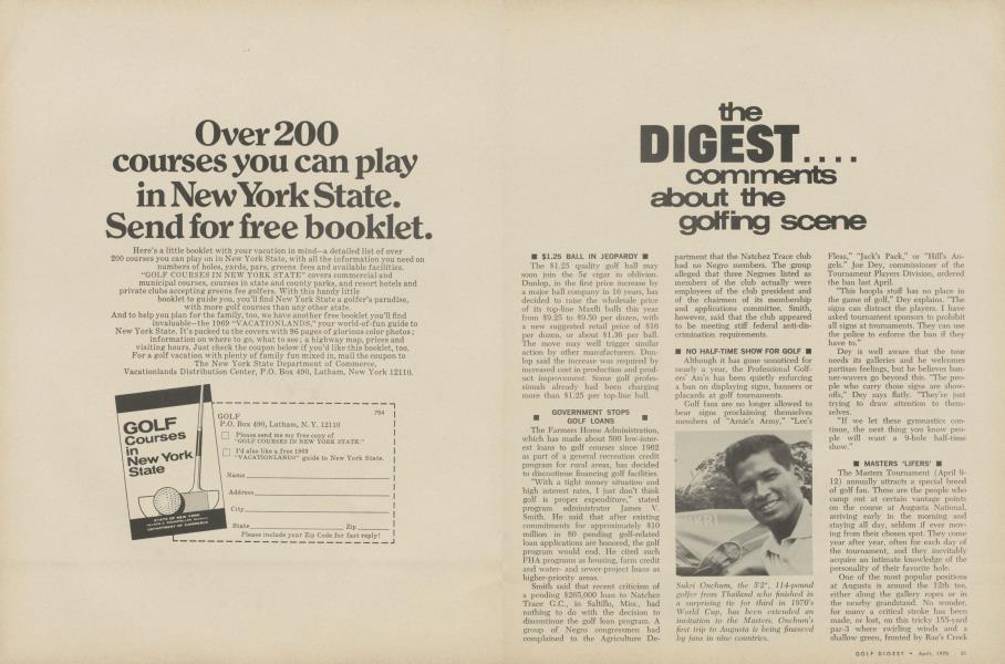 The Digest: Comments about the golfing scene