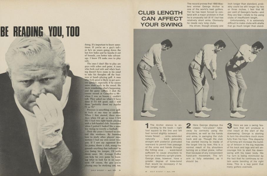 Club length can affect your swing