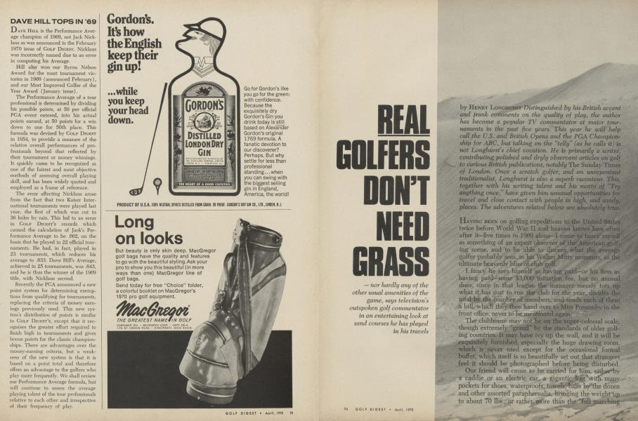 Real golfers don't need grass