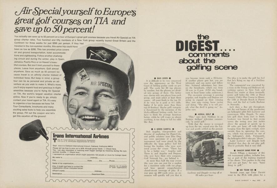 The Digest .... Comments about the golfing scene