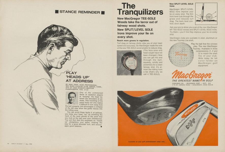 Play 'heads up' at address