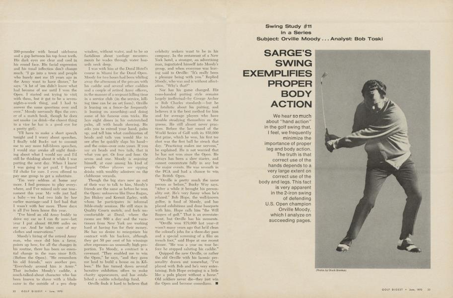 Sarge's swing exemplifies body action