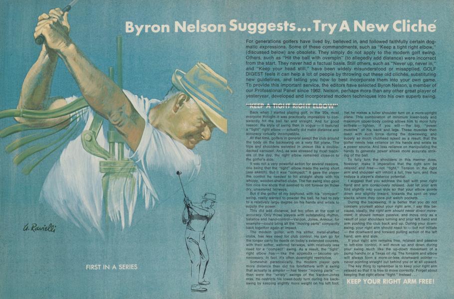 Byron Nelson suggests ... Try a new cliché