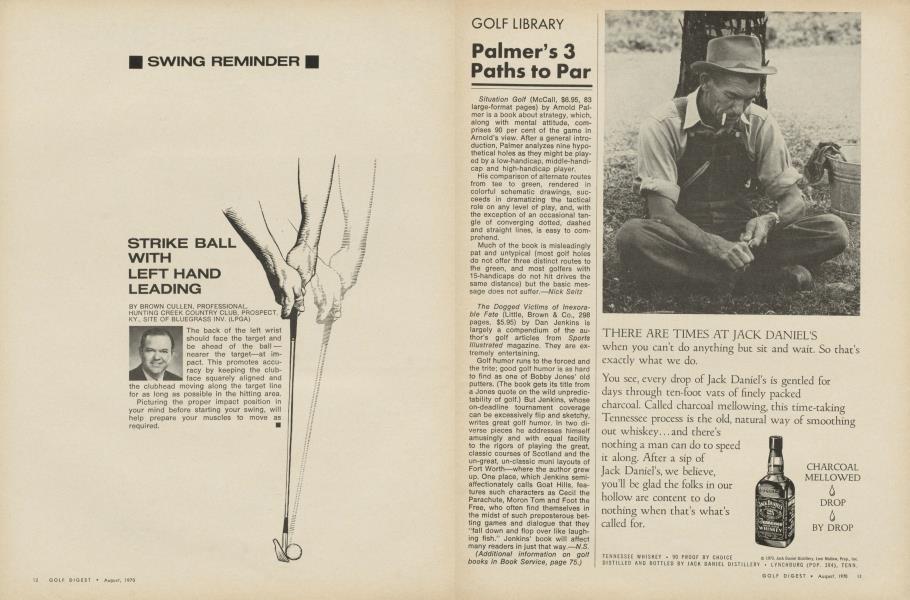 Strike ball with left hand leading