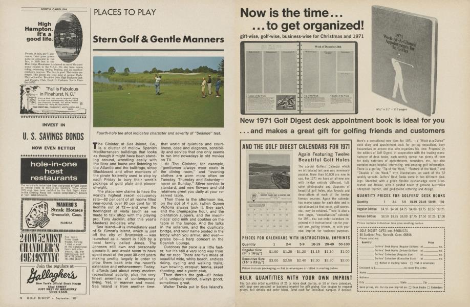 Stern golf & gentle manners