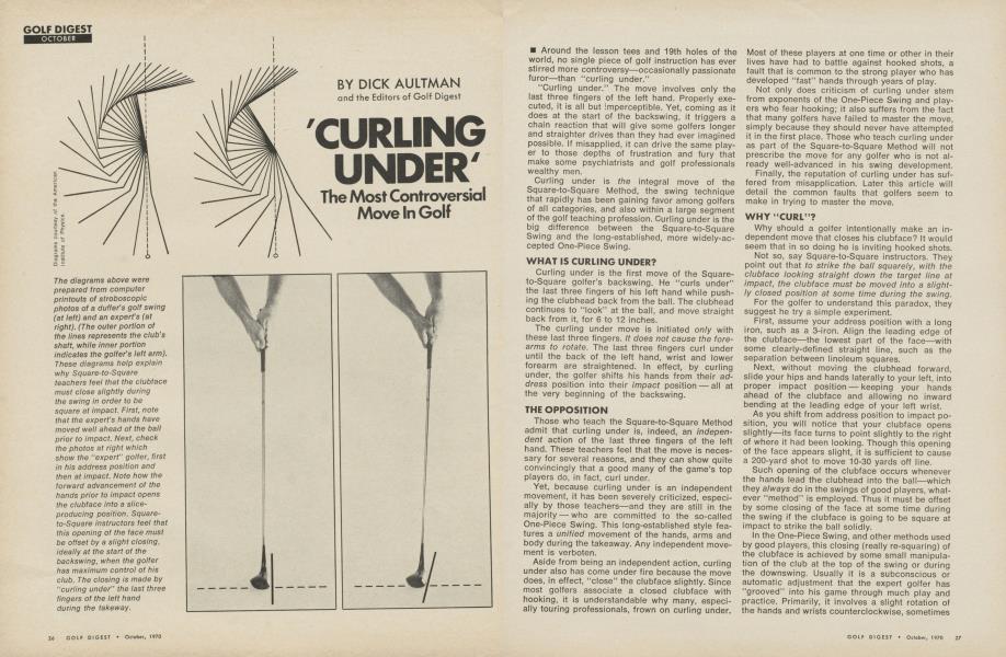 'Curling under'