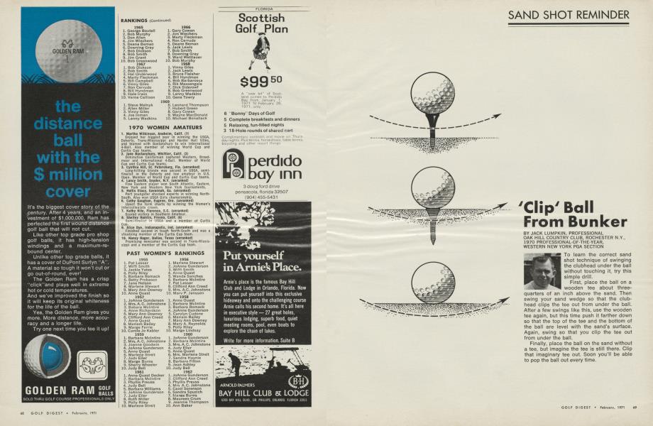 'Clip' ball from bunker