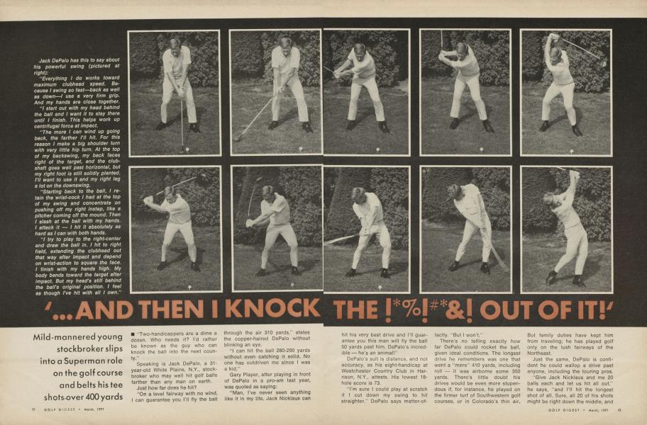 '...and then I knock the !%!&! out of it"