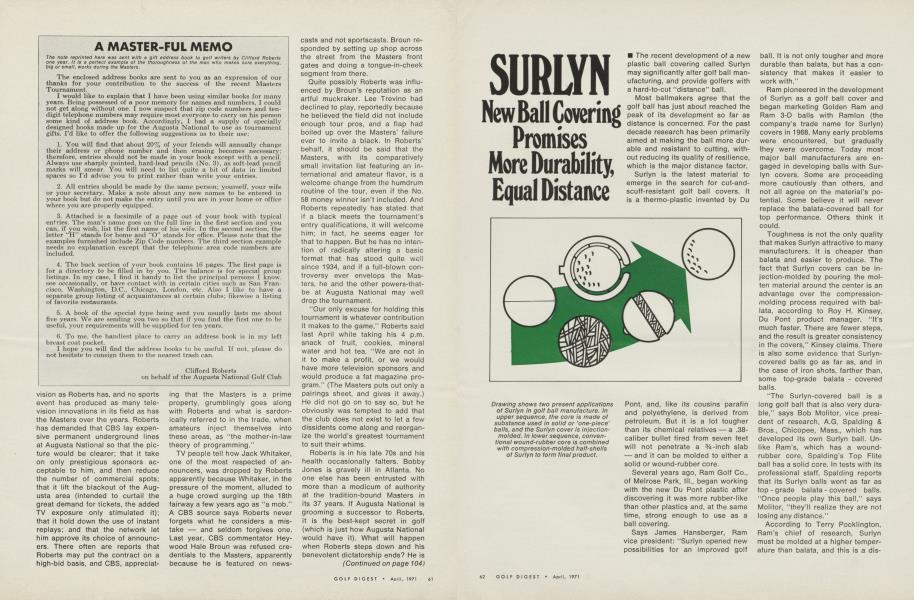 Surlyn: New ball covering promises more durability, equal distance