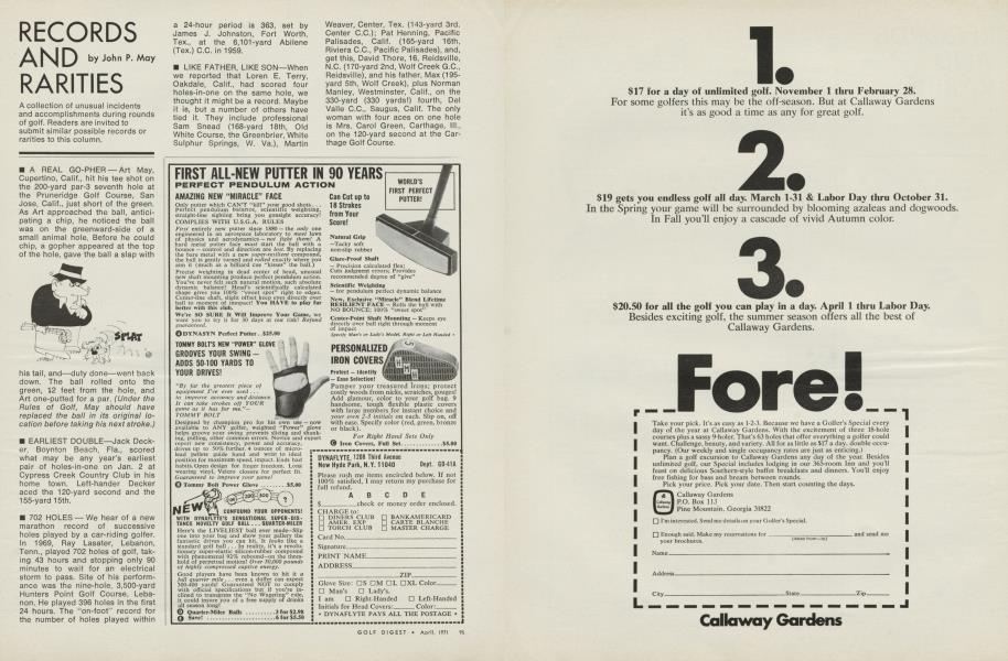 Records and rarities