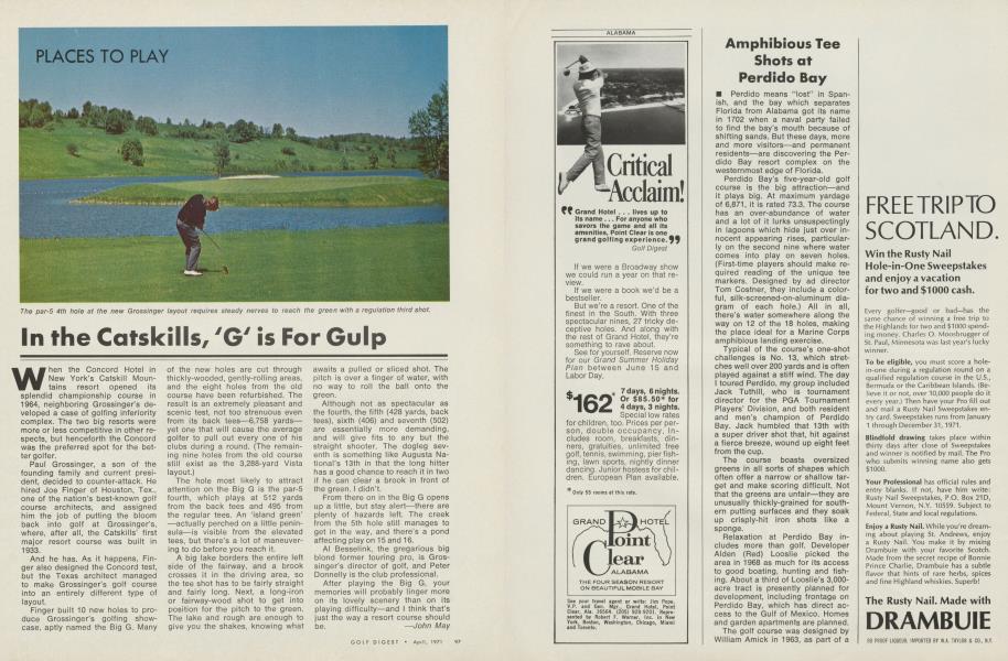 In the Catskills, 'G' is for Gulp