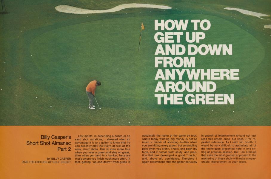 How to get up and down from anywhere around the green
