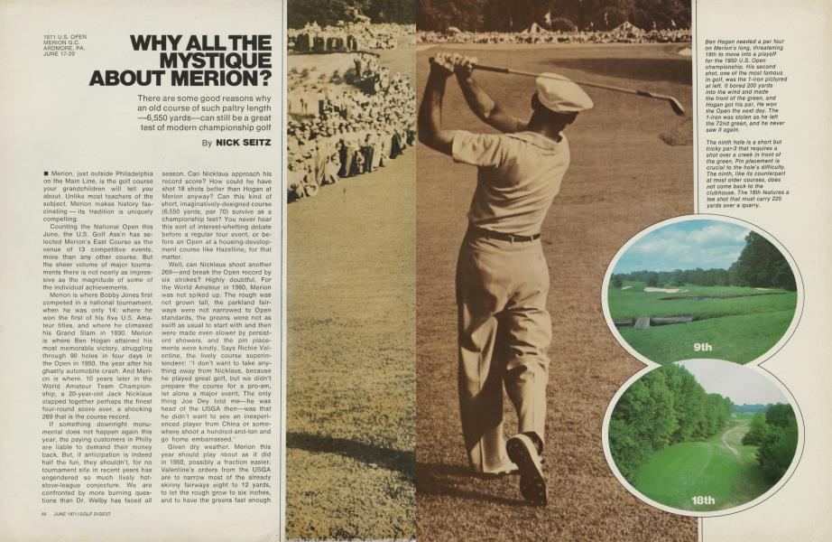 Why all the mystique about Merion?